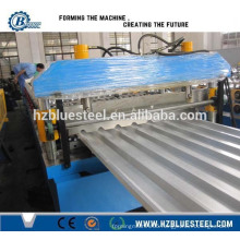 Construction Metal Roof Use Glazed Roof Tile Roll Forming Machine, Steel Trapezoidal Roof Sheet Making Machine For Sale